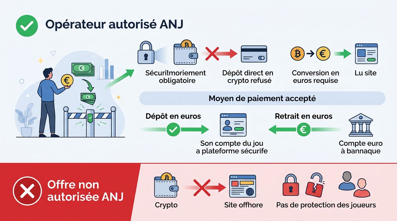 Légalité des paris crypto en France