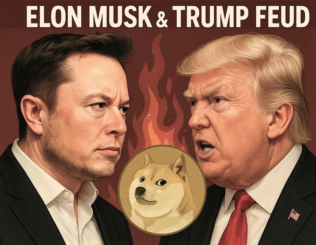 elon musk trump fued